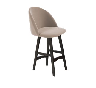 Полубарный стул SHT-ST35 / SHT-S65-1 (латте/венге) в Магадане