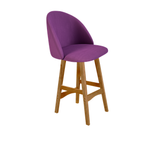 Полубарный стул SHT-ST35 / SHT-S65-1 (ягодное варенье/светлый орех) в Магадане