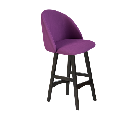 Полубарный стул SHT-ST35 / SHT-S65-1 (ягодное варенье/венге) в Магадане - изображение