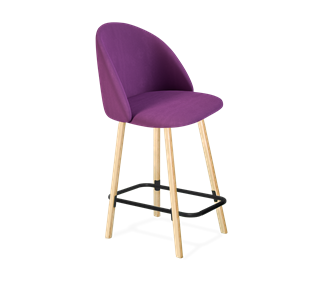 Полубарный стул SHT-ST35 / SHT-S94-1 (ягодное варенье/прозрачный лак/черный муар) в Магадане