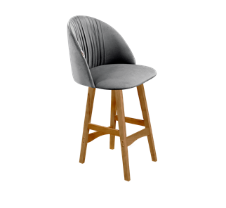 Полубарный стул SHT-ST35-1 / SHT-S65-1 (угольно-серый/светлый орех) в Магадане