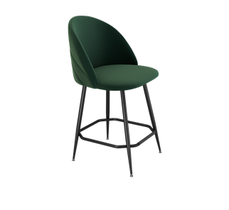 Полубарный стул SHT-ST35-2 / SHT-S148-1 (лиственно-зеленый/черный муар) в Магадане