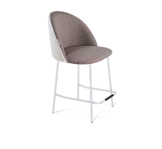 Полубарный стул SHT-ST35-3 / SHT-S29P-1 (тростниковый сахар/зефирный/хром лак) в Магадане