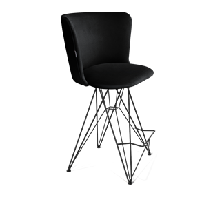 Полубарный стул SHT-ST36 / SHT-S66-1 (ночное затмение/черный муар) в Магадане