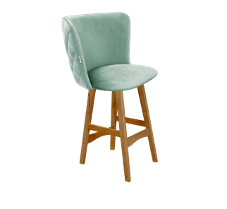 Полубарный стул SHT-ST36-3 / SHT-S65-1 (нежная мята/светлый орех) в Магадане