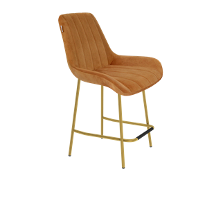 Полубарный стул SHT-ST37 / SHT-S29P-1 (горчичный/золото) в Магадане
