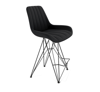 Полубарный стул SHT-ST37 / SHT-S66-1 (ночное затмение/черный муар) в Магадане