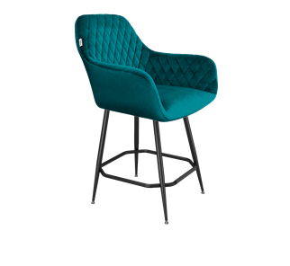Полубарный стул SHT-ST38 / SHT-S148-1 (альпийский бирюзовый/черный муар) в Магадане