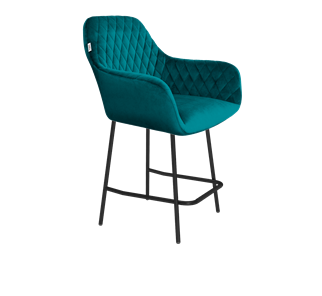 Полубарный стул SHT-ST38 / SHT-S29P-1 (альпийский бирюзовый/черный муар) в Магадане