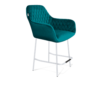 Полубарный стул SHT-ST38 / SHT-S29P-1 (альпийский бирюзовый/хром лак) в Магадане