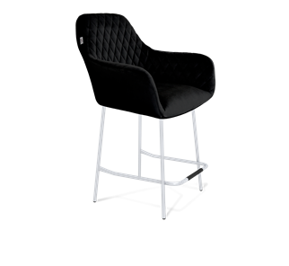 Полубарный стул SHT-ST38 / SHT-S29P-1 (ночное затмение/хром лак) в Магадане