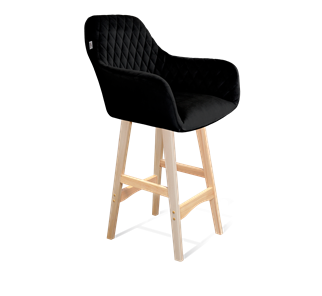 Полубарный стул SHT-ST38 / SHT-S65-1 (ночное затмение/прозрачный лак) в Магадане
