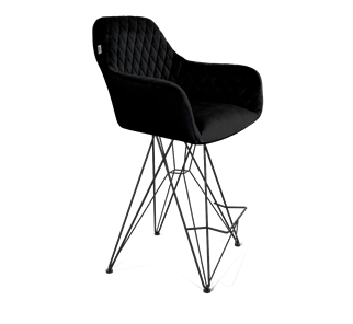 Полубарный стул SHT-ST38 / SHT-S66-1 (ночное затмение/черный муар) в Магадане