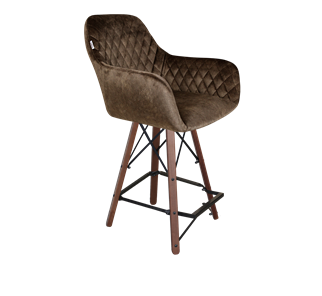 Полубарный стул SHT-ST38 / SHT-S80-1 (кофейный трюфель/темный орех/черный) в Магадане