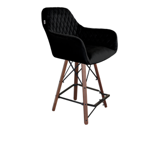 Полубарный стул SHT-ST38 / SHT-S80-1 (ночное затмение/темный орех/черный) в Магадане - предосмотр