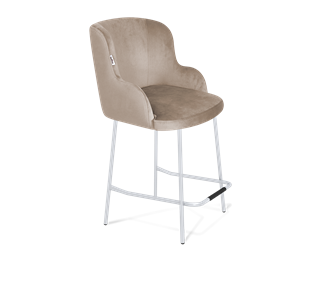 Полубарный стул SHT-ST39 / SHT-S29P-1 (латте/хром лак) в Магадане