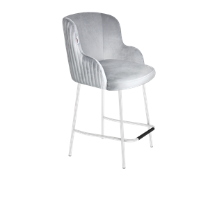 Полубарный стул SHT-ST39-1 / SHT-S29P-1 (серое облако/белый муар) в Магадане
