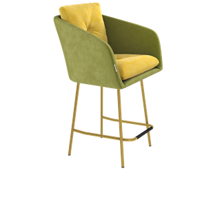 Полубарный стул SHT-ST43-2 / SHT-S29P-1 (фисташковый десерт/золото) в Магадане