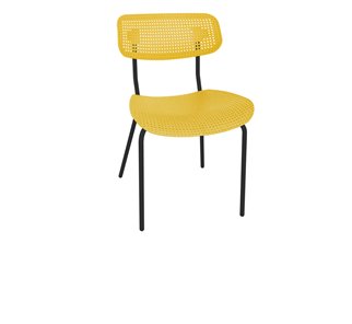 Кухонный стул SHT-ST85/SB85/S85M (желтый/черный муар) в Магадане