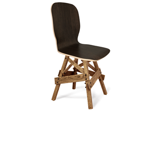 Кухонный стул SHT-ST15-1/S71 (венге/дуб брашированный коричневый) в Магадане