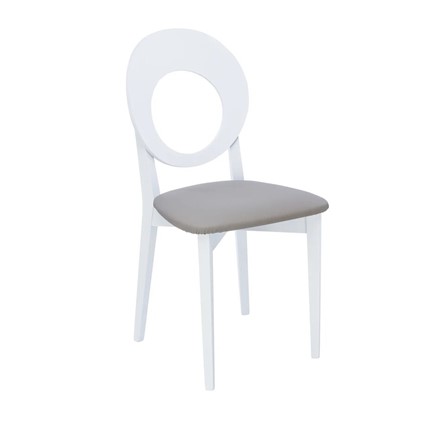 Обеденный стул Leset Хьюстон (Белый лак/экокожа 526) в Магадане - изображение