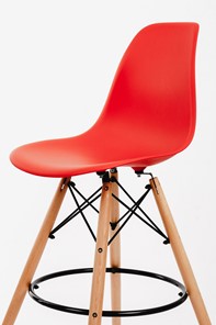 Барный стул DSL 110 Wood bar (красный) в Магадане - предосмотр 2