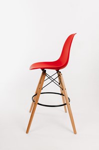 Барный стул DSL 110 Wood bar (красный) в Магадане - предосмотр 3