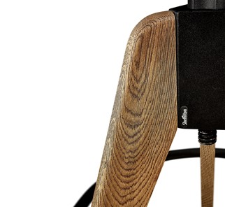 Барный стул SHT-ST29-C12/S92 (ежевичное вино/брашированный коричневый/черный муар) в Магадане - предосмотр 6