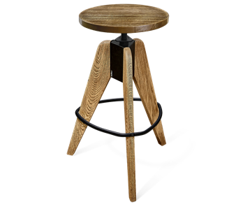 Барный стул SHT-ST29/S92 (бежевый ral1013/брашированный коричневый/черный муар) в Магадане - предосмотр 4