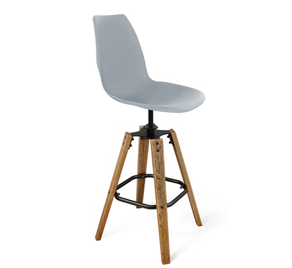 Барный стул SHT-ST29/S93 (черный/брашированный коричневый/черный муар) в Магадане - изображение 10