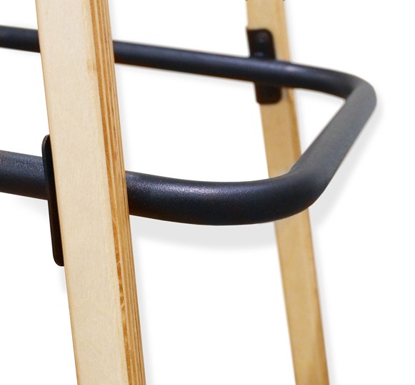Барный стул SHT-ST29/S94 (серый ral 7040/прозрачный лак/черный муар) в Магадане - изображение 4
