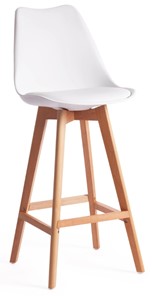 Барный стул TULIP BAR (mod. C1014H) 57х48х104 белый 018 /натуральный арт.19650 в Магадане