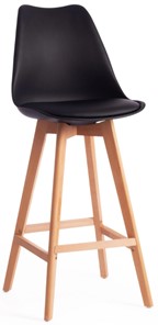 Барный стул TULIP BAR (mod. C1014H) 57х48х104 черный 3010/натуральный арт.19652 в Магадане - предосмотр