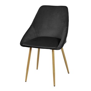 Дизайнерский стул Мартин СРП-063 эмаль голд Веллюто черный в Магадане