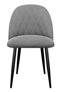 Кухонный стул 302, микровелюр B22 grey, ножки черные в Магадане - предосмотр 1