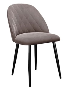 Кухонный стул 302, микровелюр B5 latte, ножки черные в Магадане - предосмотр