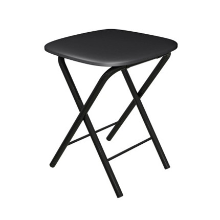 Табурет Складной СРП-013КВ (квадратное сиденье) Эмаль, черный в Магадане - изображение