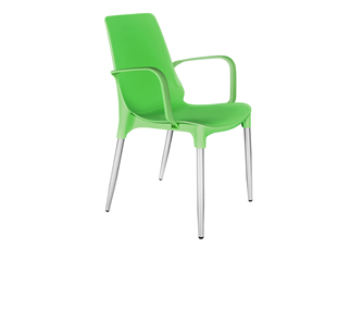 Кухонный стул SHT-ST76/S424-С (зеленый/хром лак) в Магадане