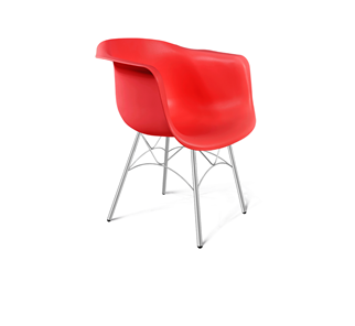Обеденный стул SHT-ST31/S107 (красный/хром лак) в Магадане