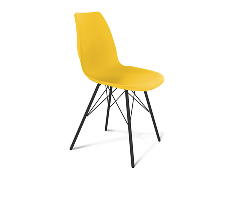 Обеденный стул SHT-ST29/S37 (желтый ral 1021/черный муар) в Магадане - изображение