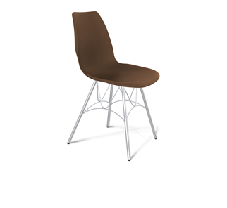 Обеденный стул SHT-ST29/S100 (коричневый ral 8014/хром лак) в Магадане
