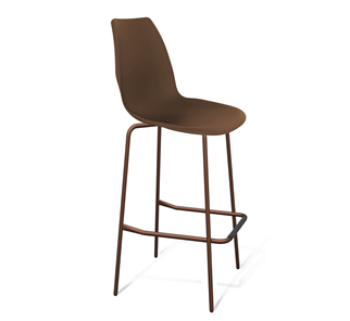 Барный стул SHT-ST29/S29 (коричневый ral 8014/медный металлик) в Магадане
