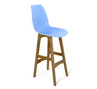 Барный стул SHT-ST29/S65 (голубой pan 278/светлый орех) в Магадане - предосмотр
