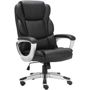 Кресло компьютерное Brabix Premium Rest EX-555 (пружинный блок, экокожа, черное) 531938 в Магадане - предосмотр