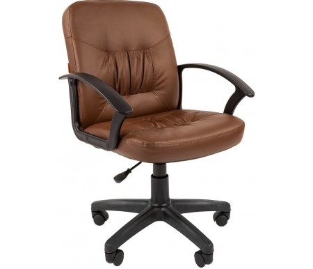 Кресло компьютерное CHAIRMAN 651 ЭКО коричневое в Магадане - изображение