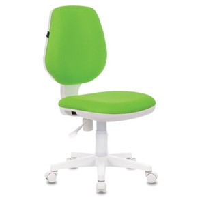 Кресло офисное Brabix Fancy MG-201W (без подлокотников, пластик белый, салатовое) 532414 в Магадане