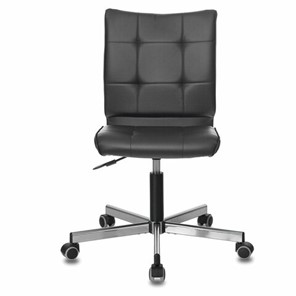 Офисное кресло Brabix Stream MG-314 (без подлокотников, пятилучие серебристое, экокожа, черное) 532077 в Магадане