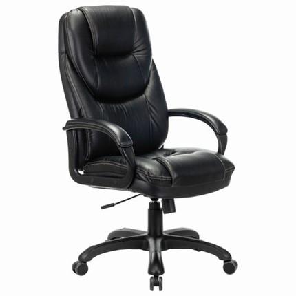 Кресло Brabix Premium Nord EX-590 (черный пластик, экокожа, черное) 532097 в Магадане - изображение