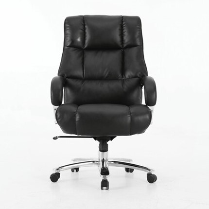 Кресло Brabix Premium Bomer HD-007 (рециклированная кожа, хром, черное) в Магадане - изображение