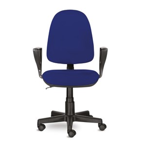 Кресло офисное Brabix Prestige Ergo MG-311 (регулируемая эргономичная спинка, ткань, синее) в Магадане